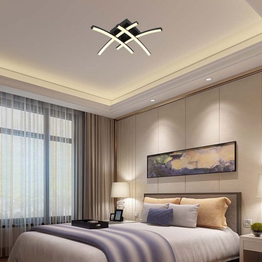 V-TAC 24W LED mennyezeti lámpa - fekete - 3000K - 7003