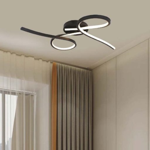 V-TAC 24W LED mennyezeti lámpa - fekete - 3000K - 7004