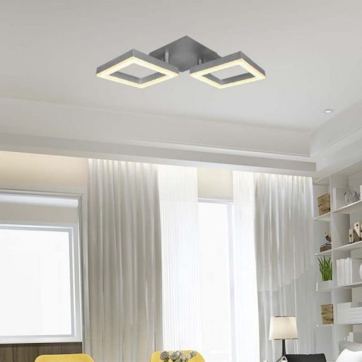 V-TAC 16W LED mennyezeti lámpa - szürke - 3000K - 7006