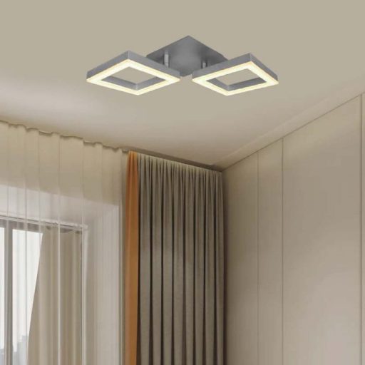 V-TAC 16W LED mennyezeti lámpa - szürke - 3000K - 7006