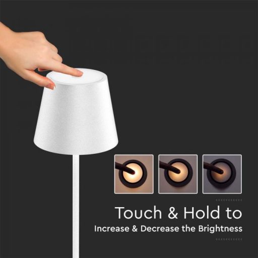V-TAC 4W LED Állólámpa 4400mA Akkumulátor 3000K - fehér - 7007