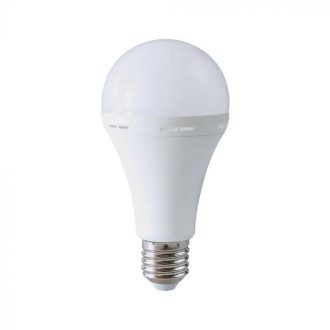   V-TAC LED izzó  VÉSZVILÁGÍTÓ FUNKCIÓVAL, KÉSZENLÉTI AKKUMULÁTORRAL E27 A70 9W 200° 4000K GÖMB- 7010