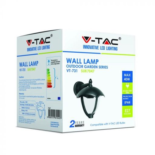 V-TAC Kerti Falilámpa IP44 Lefele néző - 7047