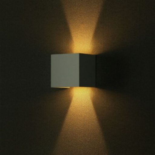V-TAC 6W led fali lámpatest szögletes, fehér 4000K - IP65 - 7088