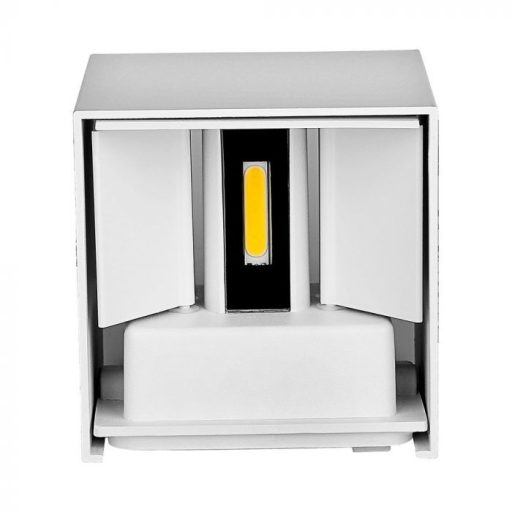 V-TAC 6W led fali lámpatest szögletes, fehér 4000K - IP65 - 7088