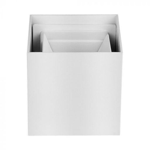 V-TAC 6W led fali lámpatest szögletes, fehér 4000K - IP65 - 7088