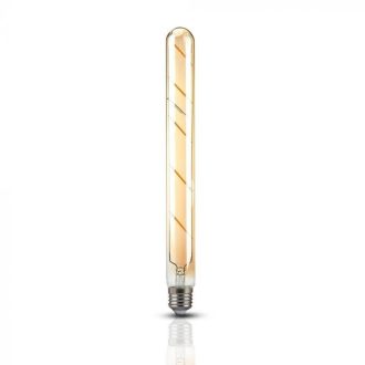   V-TAC Borostyán LED izzó filament COG  E27 T30 5W 2200K - 7142