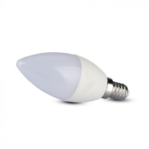 V-TAC LED izzó  csomag (2 db) E14 C37 5.5W 200° 6400K gyertya - 7293