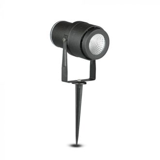   V-TAC LED 12W leszúrható kerti lámpa - fekete - ZÖLD - 7546