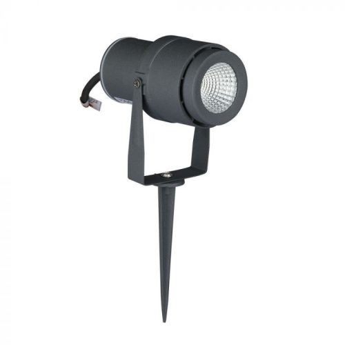 V-TAC LED 12W leszúrható kerti lámpa - szürke - ZÖLD - 7552