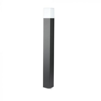   V-TAC GU10 Kerti állólámpa, négyzet forma, fekete 80x80x800mm IP54 - 7565