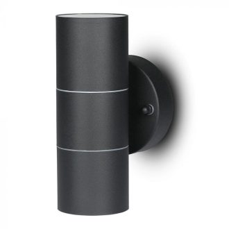 V-TAC Fali GU10 acél lámpatest - fekete - 7569