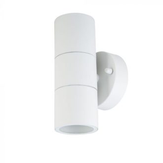 V-TAC Fali GU10 acél lámpatest - fehér - IP44 - 7570