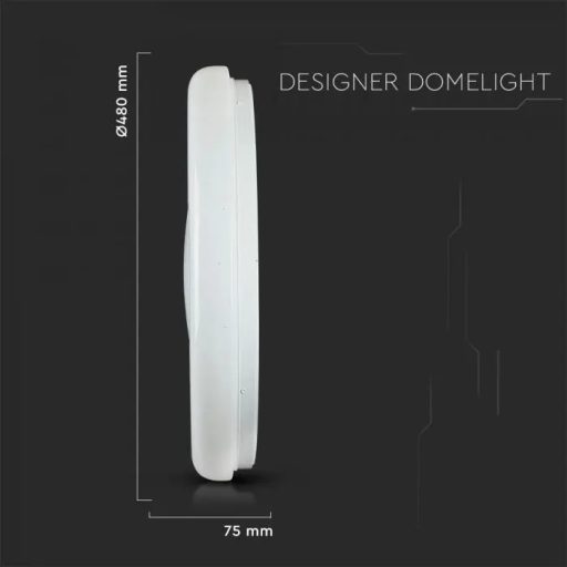 V-TAC Led 60W Mennyezeti lámpa+RF távirányító, időzítő, csillagos égbolt, 3-1ben - 76011