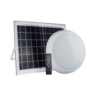   V-TAC LED mennyezeti napelemes (SOLAR) lámpa RF távirányítóval 3 az 1-ben 15W IP65 kör - 7613