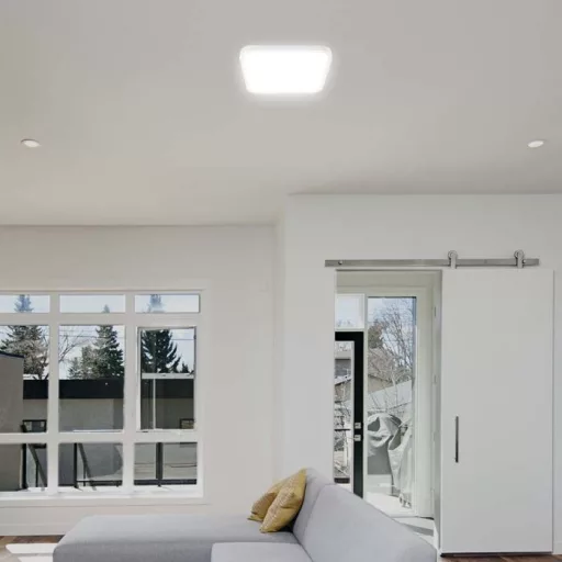 V-TAC LED mennyezeti lámpatest - fehér, négyzet alakú - 24W 3000K IP44 (SAMSUNG CHIP) - 76271-24