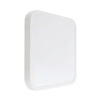   V-TAC LED mennyezeti lámpatest, fehér, négyzet alakú 48W - 4000K IP44 - 76311