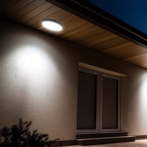 V-TAC LED mennyezeti lámpatest, fekete kör alakú 24W 4000K IP44 (SAMSUNG CHIP) - 76371-24