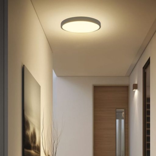 V-TAC LED mennyezeti lámpatest, fekete, kör alakú 36W 4000K IP44 (SAMSUNG CHIP) - 76401-24