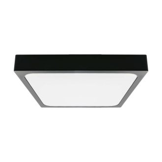   V-TAC LED mennyezeti lámpatest - fekete - 18W 4000K IP44 - 7643