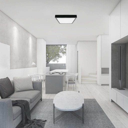 V-TAC LED mennyezeti lámpatest - fekete - 18W 4000K IP44 - 7643