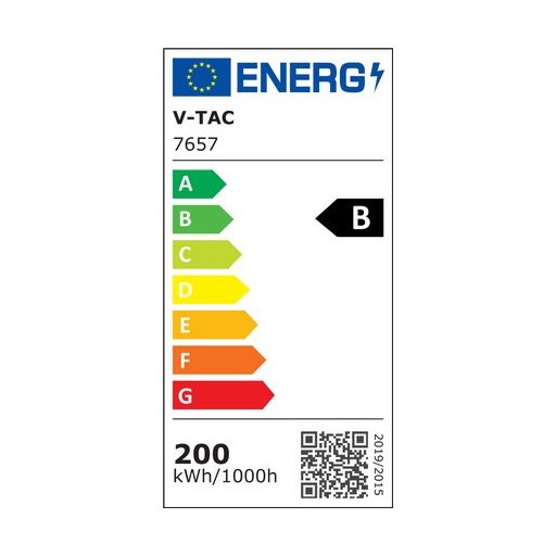 V-TAC LED Csarnokvilágító 200W 185L/W - 6500K- Mean Well vezérlő  - 7657