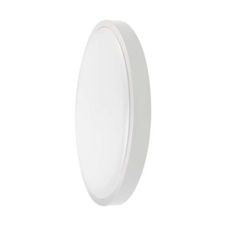   V-TAC LED mennyezeti lámpa 18W 3000K IP44 Mikrohullámú mozgásérzékelővel, Fehér, Kör - 7659