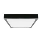 V-TAC LED mennyezeti lámpatest, mikrohullámú mozgásérzékelővel, fekete 24W 4000K IP44 - 7673