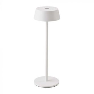   V-TAC 2W LED Tölthető Asztali lámpa - 4400mAh Fehér 3000K - 7689