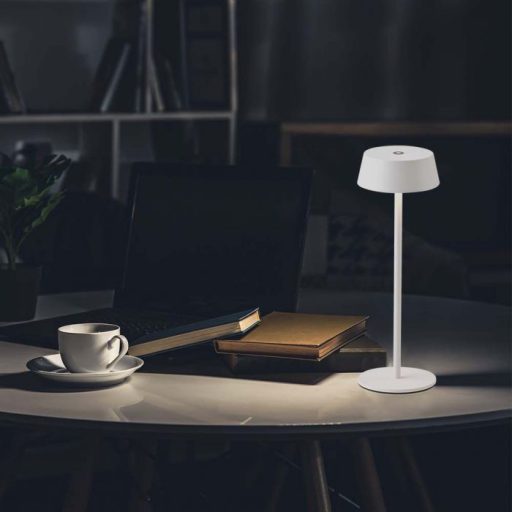 V-TAC 2W LED Tölthető Asztali lámpa - 4400mAh Fehér 3000K - 7689