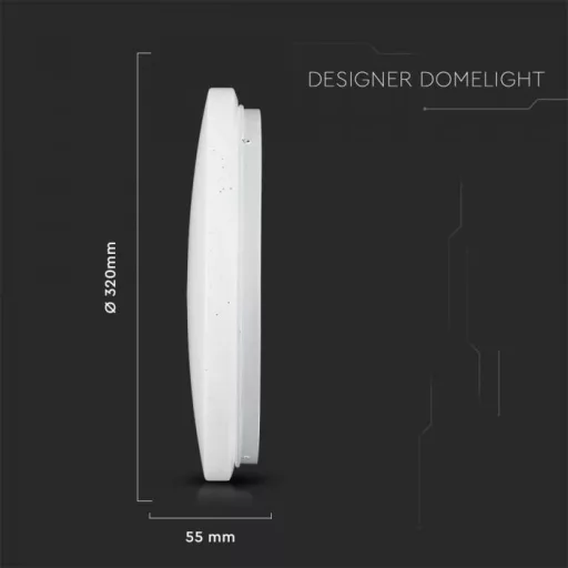 V-TAC LED mennyezeti lámpa csillagos búrával 36W RGB + CCT - 7695