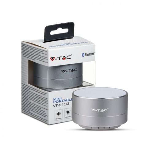 V-TAC Bluetooth hangszóró 3W 400mAh - ezüst - 7713