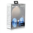 V-TAC Bluetoothos vezeték nélküli fejhallgató forgatható fej 500mAh kék - 7728