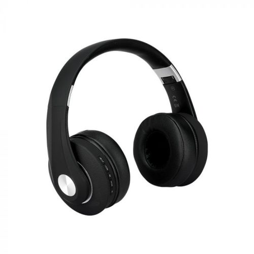 V-TAC Bluetoothos vezeték nélküli fejhallgató állítható fej 500mAh fekete - 7730