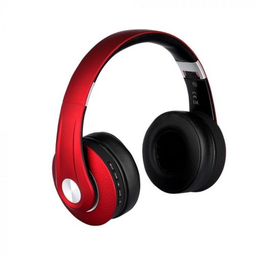 V-TAC Bluetoothos vezeték nélküli fejhallgató állítható fej 500mAh piros - 7731