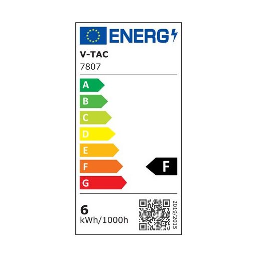 V-TAC Átlátszó LED izzó filament COG  E14 C35 5.5W 4000K gyertya dimmelhető - 7807