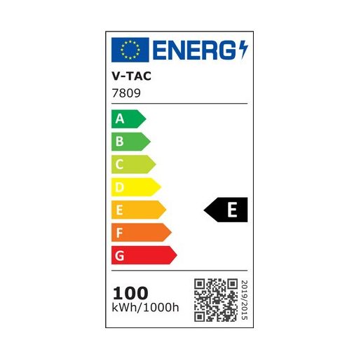 V-TAC LED Csarnokvilágító 100W 120LM/W 6500K - 7809