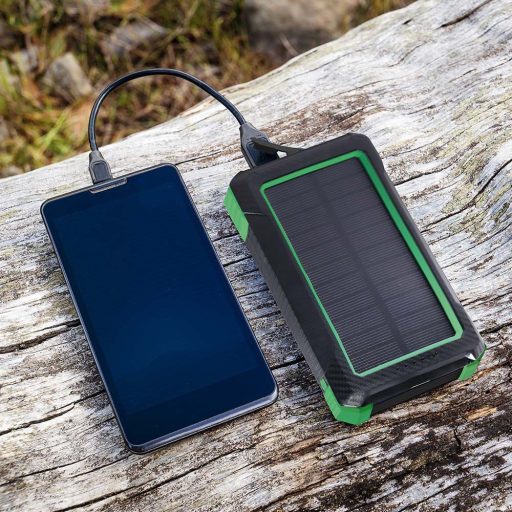 V-TAC Vezetéknélküli Powerbank (hordozható Solar töltő) 10000mAh fehér - 7835