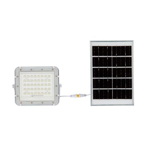 V-TAC 8W LED napelemes (SOLAR) reflektor távirányítóval 120°4000K fehér házas  - 7842
