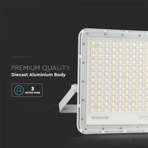 V-TAC 30W LED napelemes (SOLAR) reflektor távirányítóval 120° 4000K fehér házas  - 7848