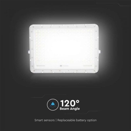 V-TAC 30W LED napelemes (SOLAR) reflektor távirányítóval 120° 4000K fehér házas  - 7848