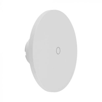   V-TAC 12W led indirekt fali lámpatest kerek, fehér, dimmelhető, 3 az 1-ben - IP65 - 7854