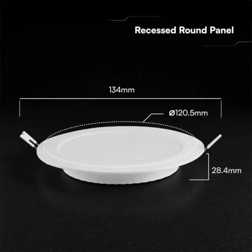 V-TAC Süllyeszthető kör alakú MINI LED panel 6W CCT 3in1 (Cree Chip) - 78586