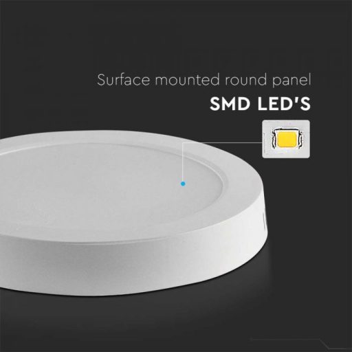 V-TAC Falon kívüli kör alakú LED panel 6W 3000K (SAMSUNG CHIP) - 78701
