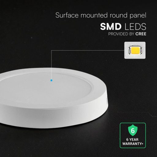 V-TAC Falon kívüli kör alakú LED panel 18W CCT 3in1 (Cree Chip) - 78766