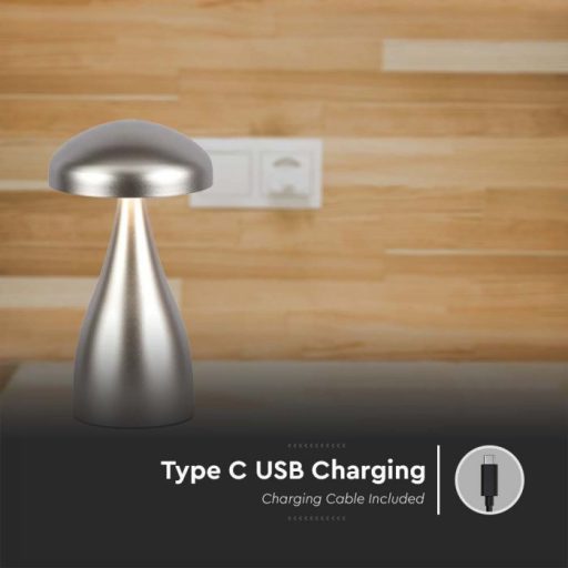 V-TAC 1W LED Tölthető Asztali lámpa - 1800mAh - pezsgő arany - 7897