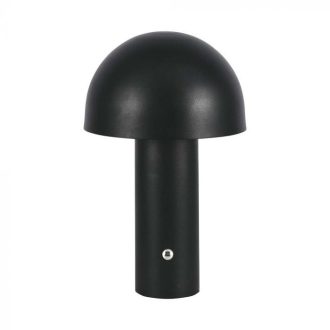   V-TAC 3W LED Tölthető Asztali lámpa - 1800mAh - fekete - 7898