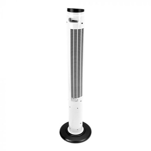 V-TAC 55W Torony ventilátor hőmérséklet kijelzővel és távirányítóval fehér és fekete színű - 7902