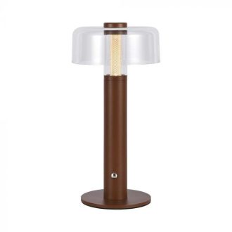   V-TAC 1W LED Tölthető Asztali lámpa - 1800mAh - homok barna - 7945