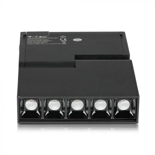V-TAC 5x2W LED Mágneses sínes lámpa IP20 24V 3000K - fekete - 7962